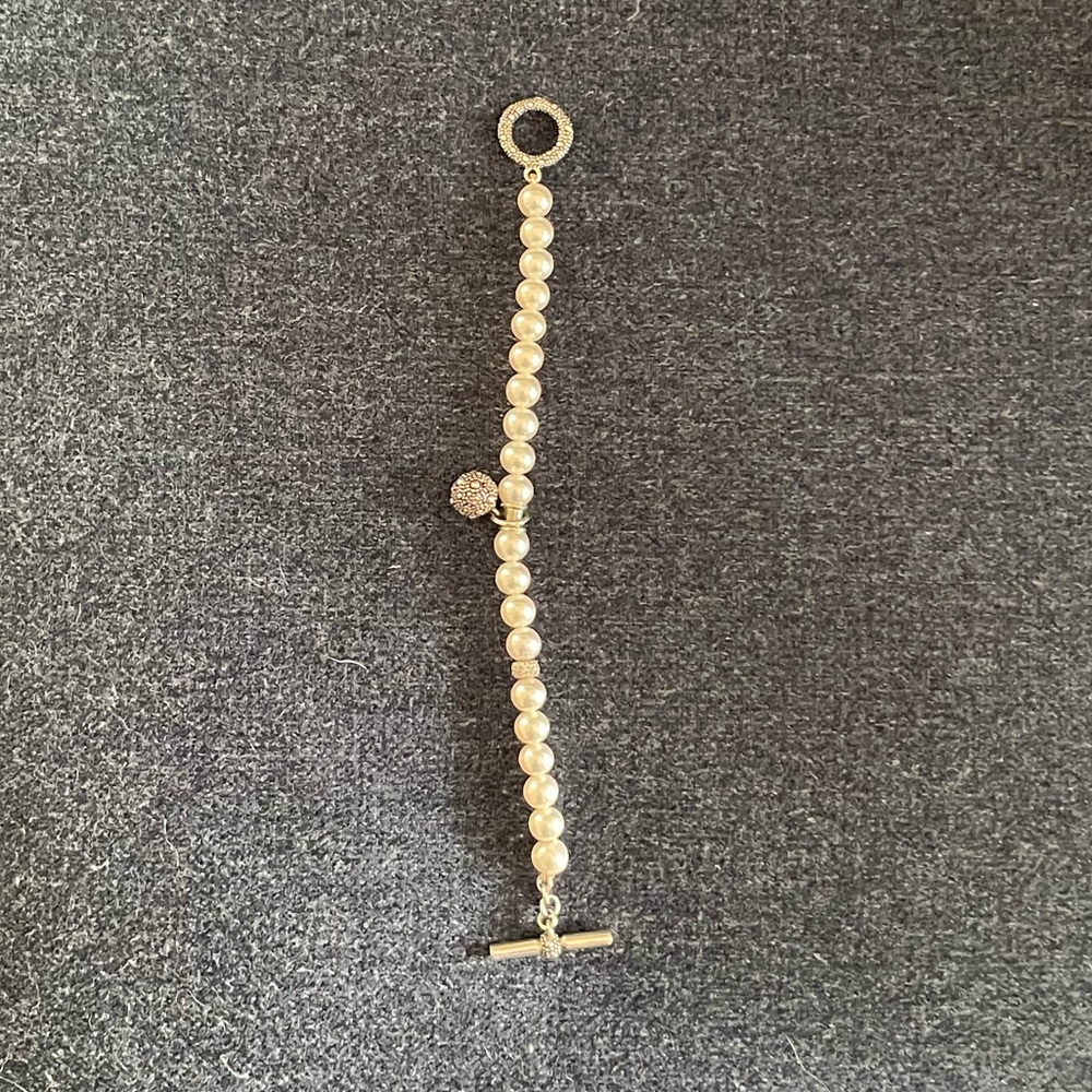 Michael Dawkins pearl and sterling silver bracelet